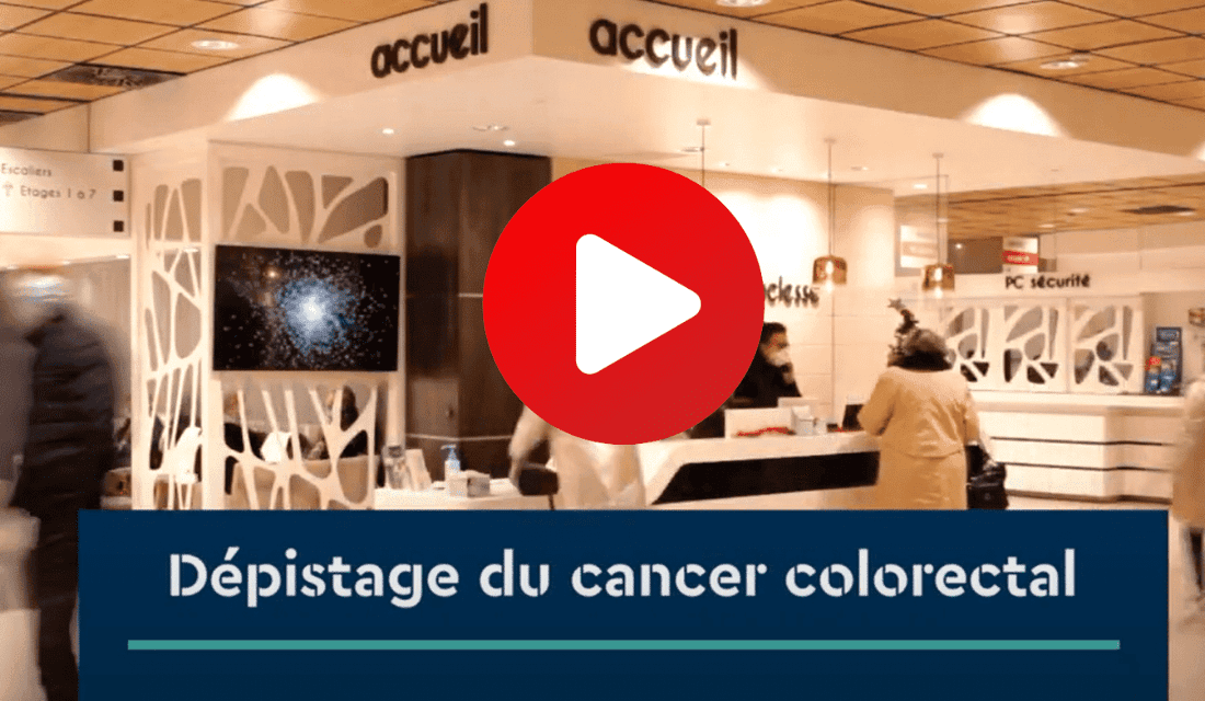 Extrait vidéo Dépistage du cancer colorectal du Centre Baclesse