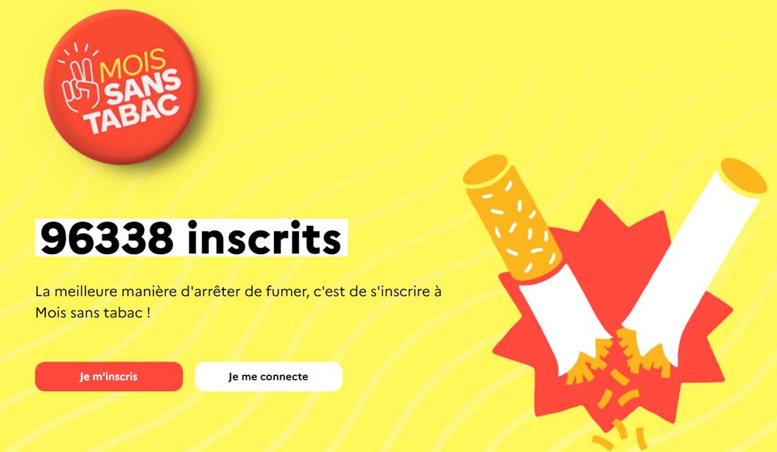 Bandeau du site Mois sans tabac