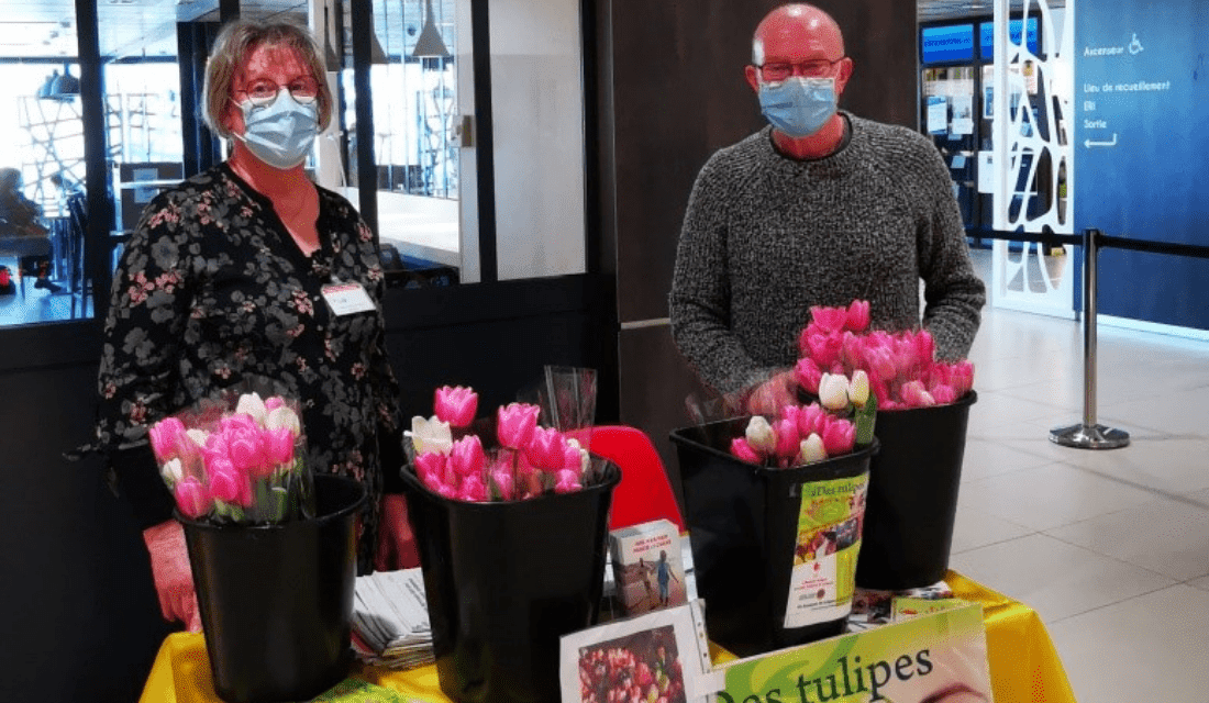Opération “Tulipes contre le cancer” des Lions Clubs au CFB