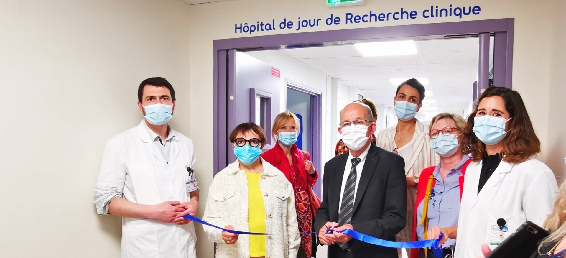 Inauguration de l'hôpital de jour de recherche clinique du Centre Baclesse (Unité IRIS)