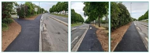 trottoirs d'accès à Baclesse goudronnés