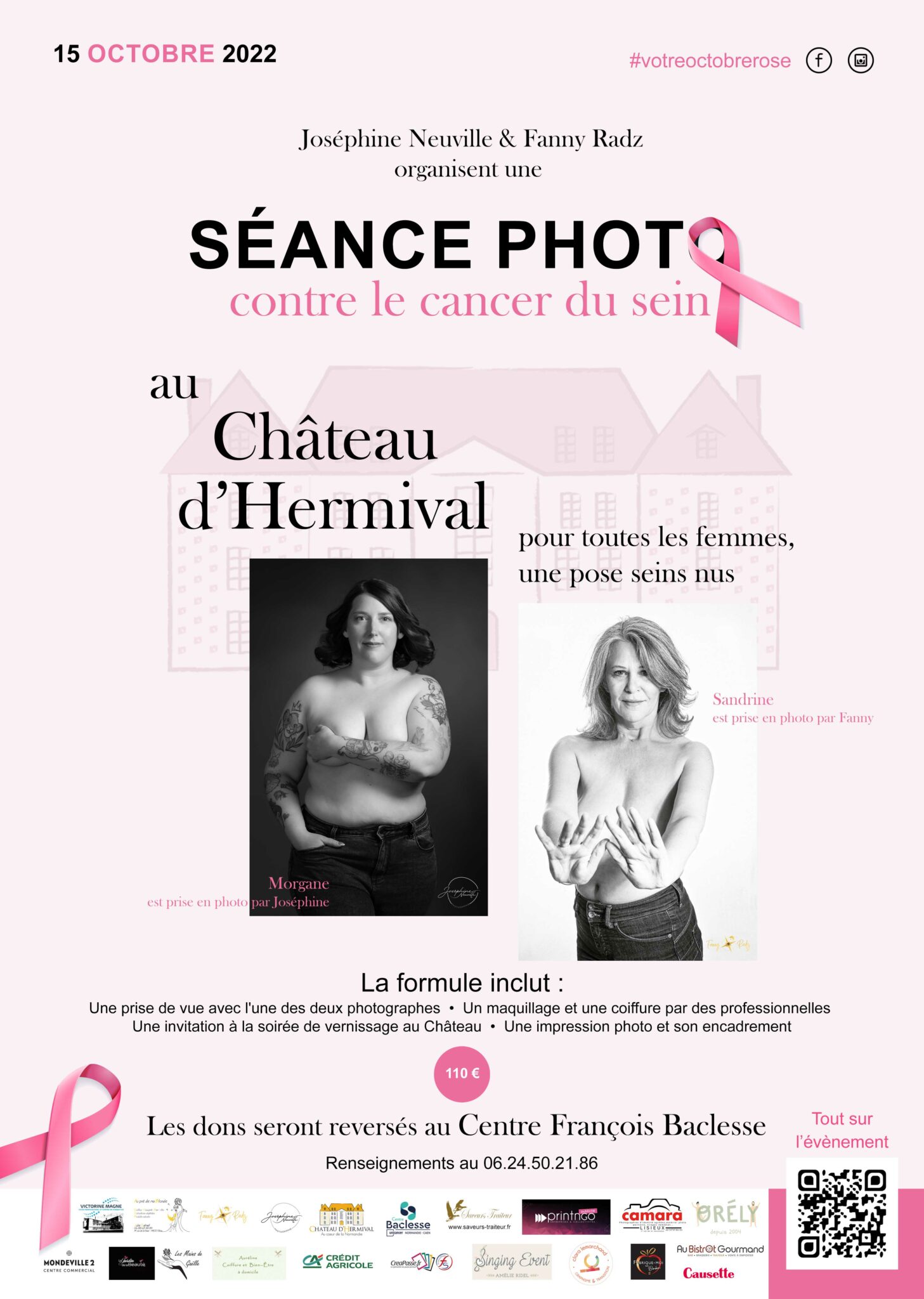 Débardeur Femme Octobre Rose - Sensibilisation Cancer Du Sein, Coton, Coupe Classique, Manches Doubles