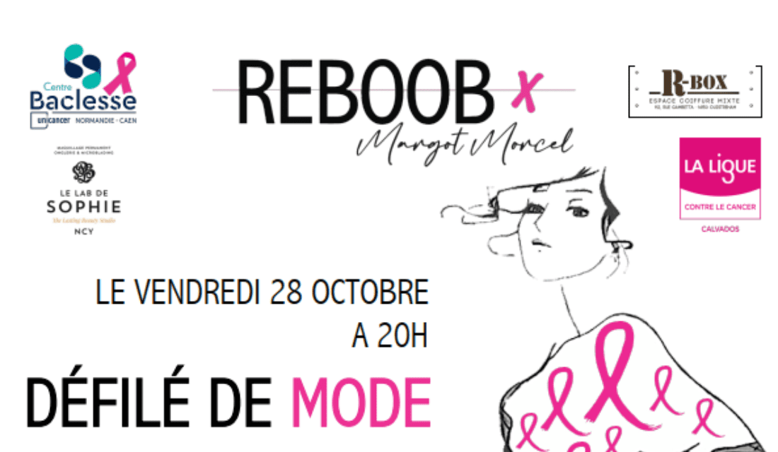 Affiche défilé de mode du projet Reboob 2022