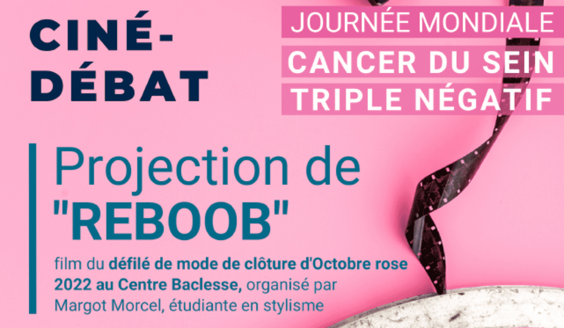 Affiche ciné-débat de Baclesse, pour la journée mondiale du cancer du sein triple négatif