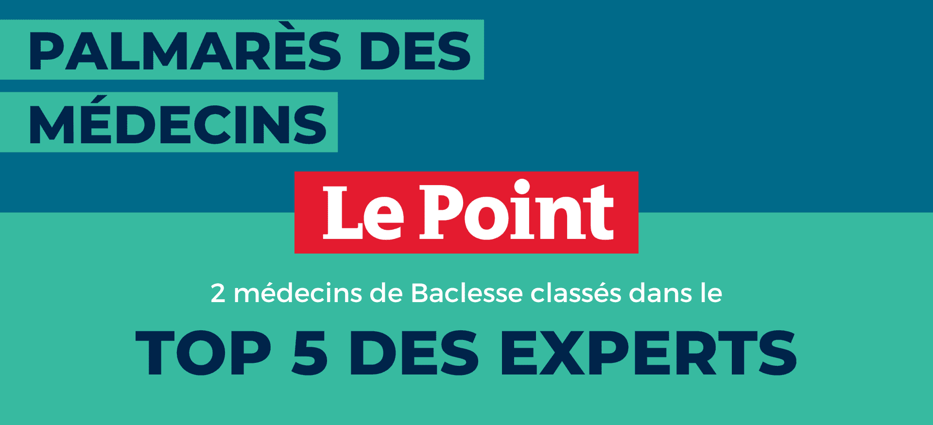 Le Point : Palmarès des médecins experts 2023