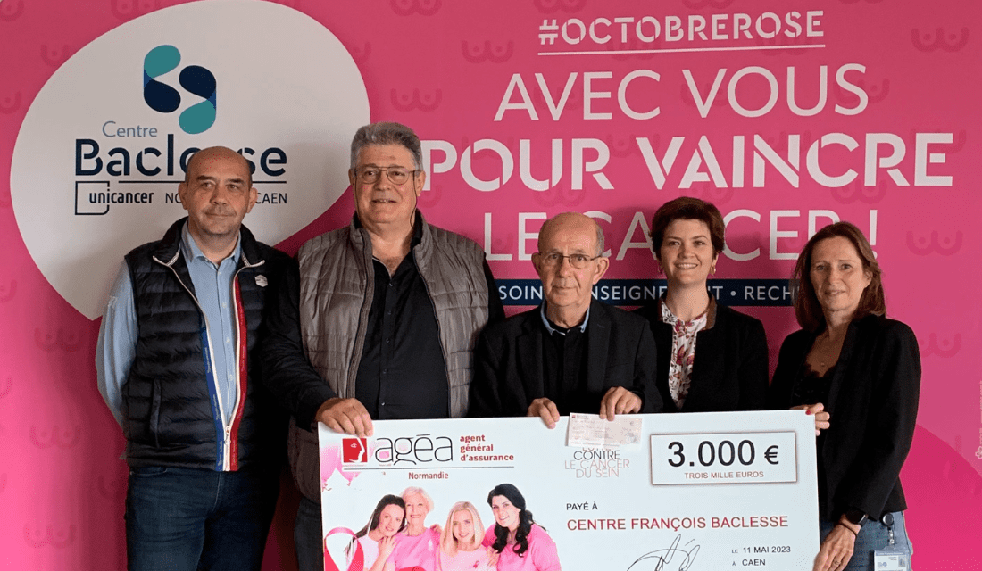 AGEA Normandie remet un chèque de 3 000 euros au Centre François Baclesse de Caen