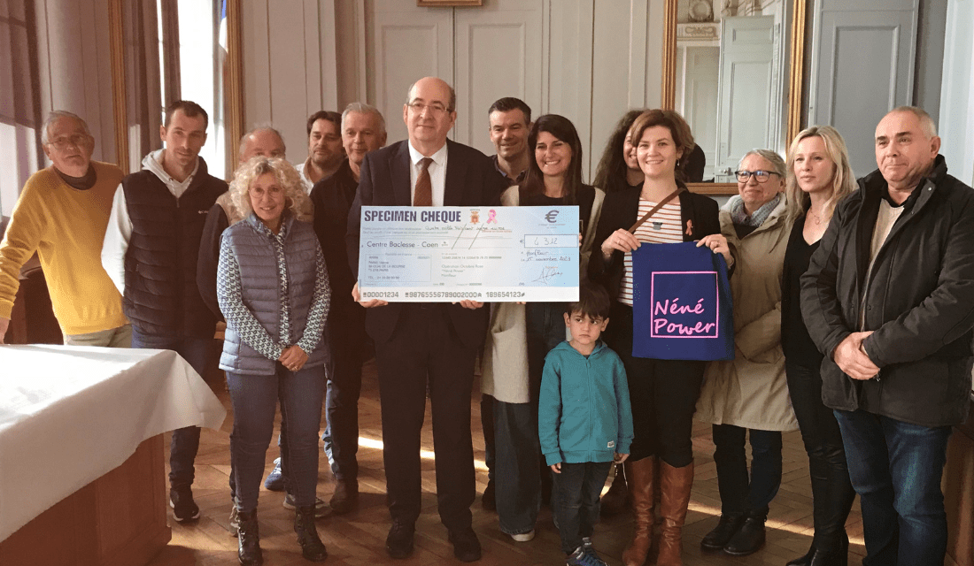 La ville d'Honfleur remet un chèque de 4 312 € au Centre Baclesse de Caen