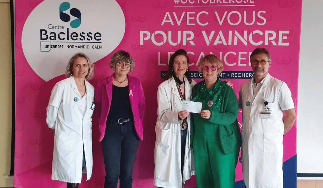 L'association Roses en Baie remet un don au Centre Baclesse de Caen