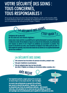 Flyer sécurité des soins