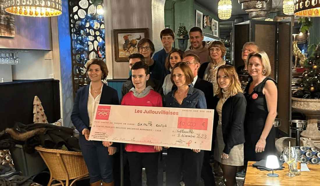 Les Jullouvillaises remettent un don au Centre Baclesse de Caen