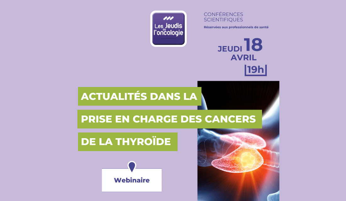 Bandeau du Jeudi de l'oncologie d'avril 2024