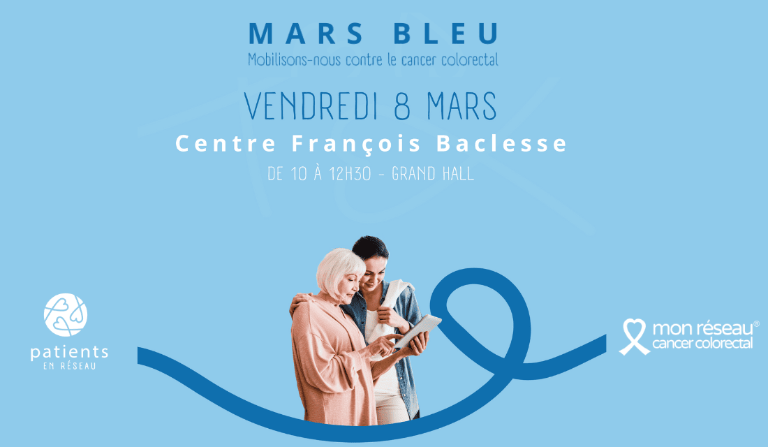 Bandeau stand cancer colorectal du 8 mars 2024