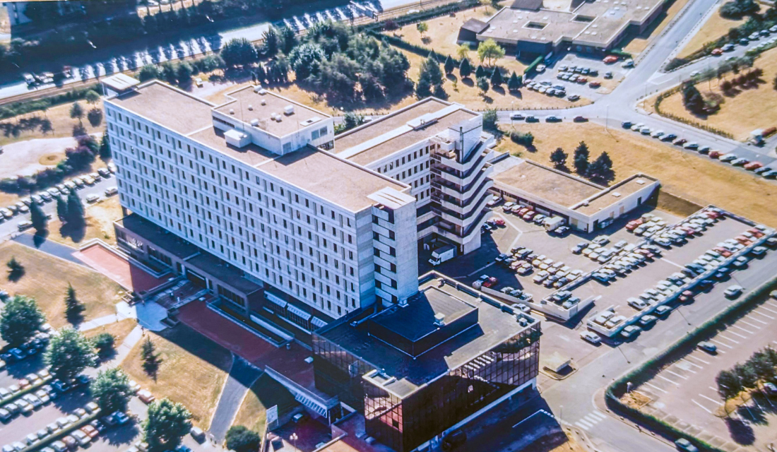 Vue aérienne du Centre Baclesse dans les années 1990