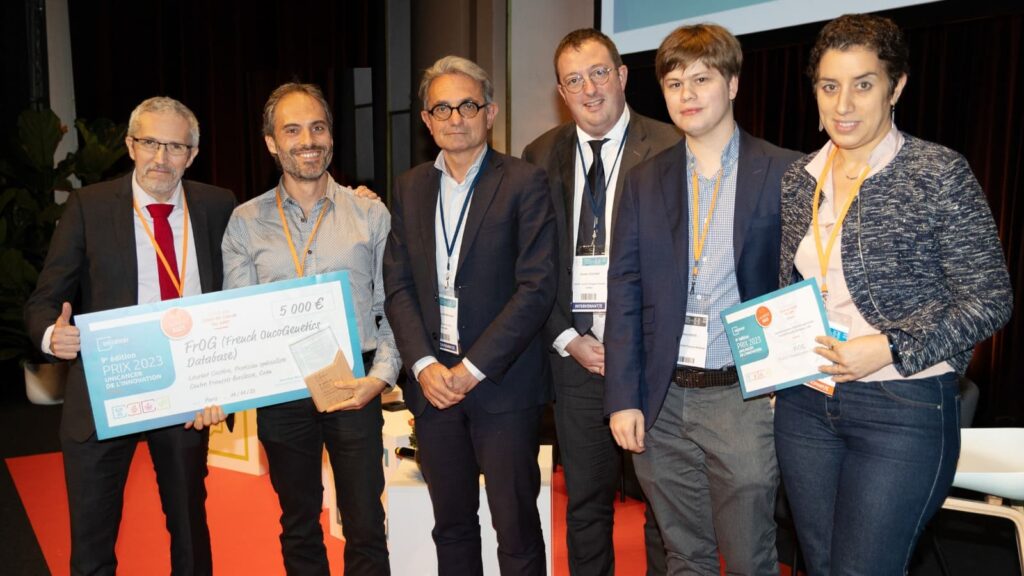 Remise de chèque du Prix Unicancer de l'Innovation pour le projet FROG