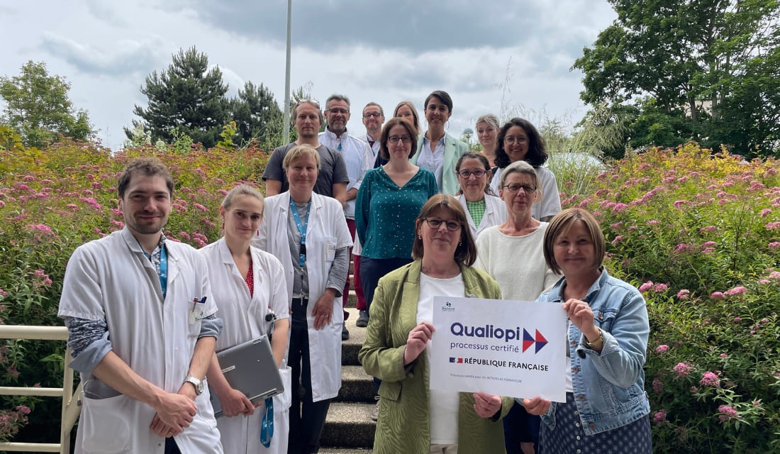 Portrait de professionnels du Centre Baclesse pour la certification Qualiopi