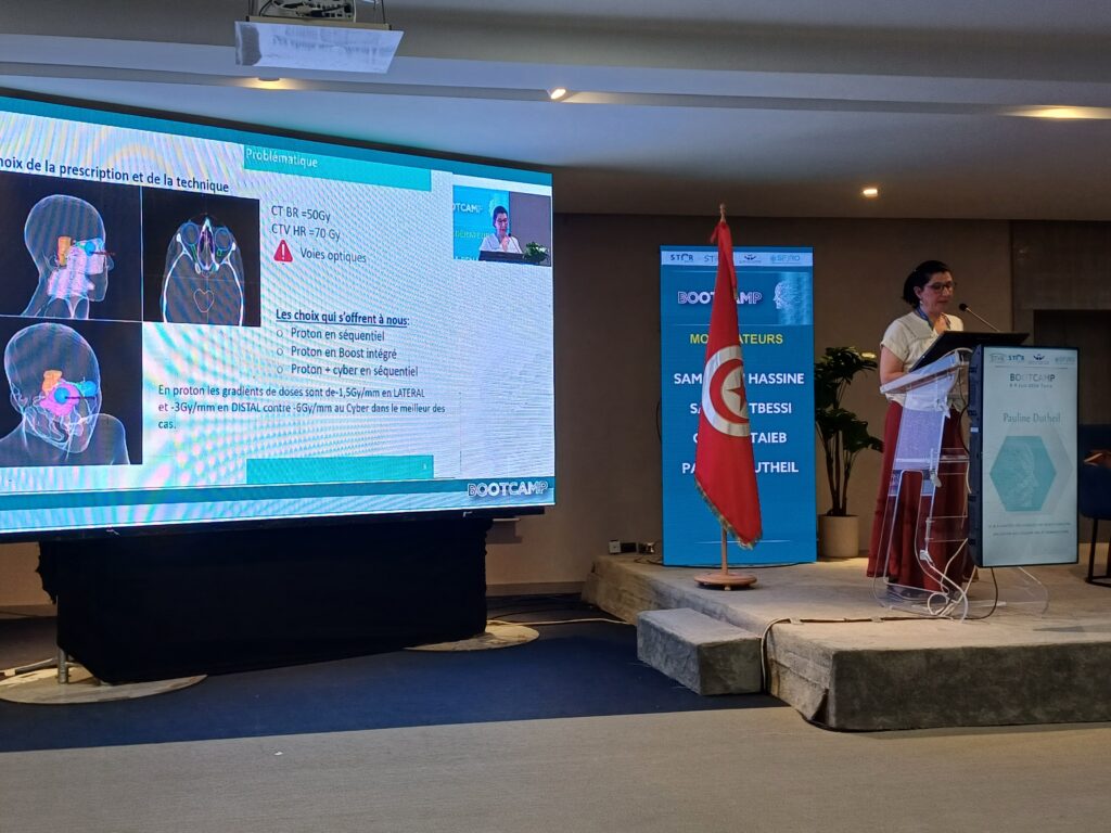 Pauline DUTHEIL, dosimétriste au Centre Baclesse au congrès international de radiothérapie ORL de Tunis