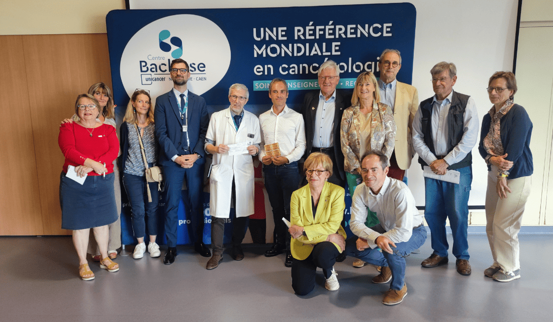 Le Rotary Normandie remet 51 319 € au Laboratoire de biologie et de génétique des cancers du Centre Baclesse de Caen.