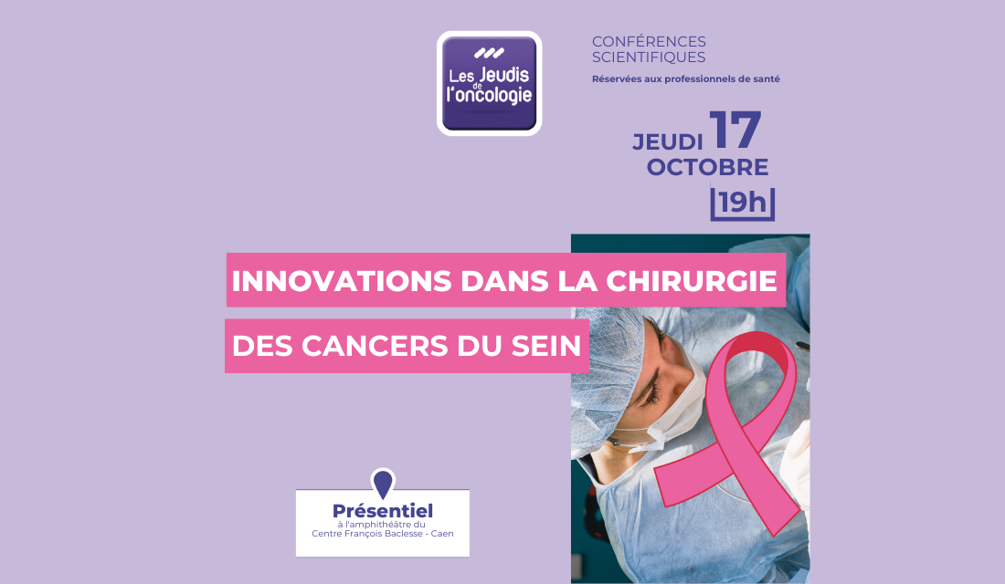 Jeudi de l'oncologie du 17 octobre 2024