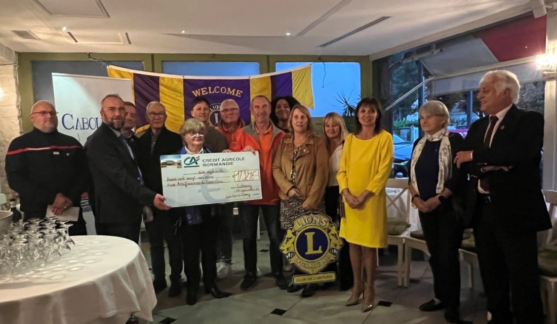 le Lions Club de Cabourg soutient le Centre Baclesse à Caen.