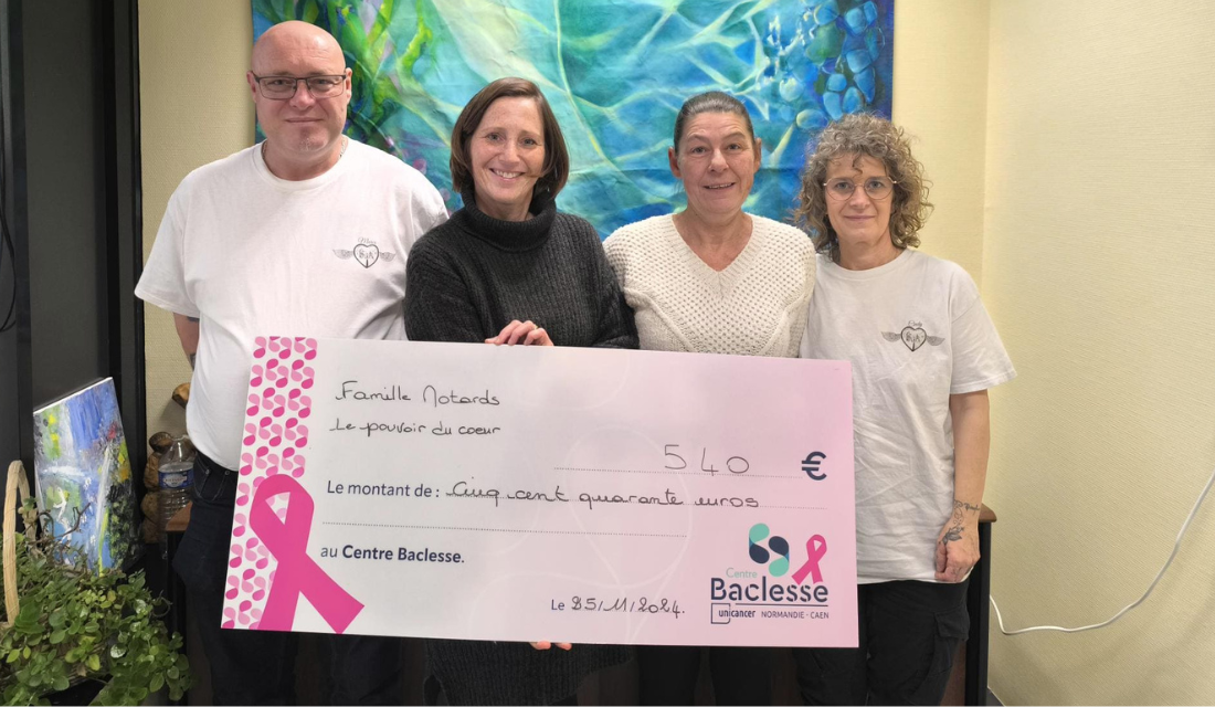 famille Motards fait un don de 540 € au Centre Baclesse