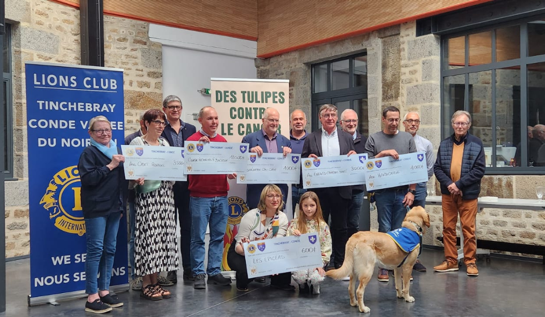 Le lions Club de Tinchebray remet 13 500 € au Centre Baclesse Caen