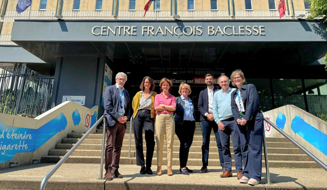 Le Centre Baclesse de Caen reçoit une délégation de l'Institut Curie de Paris.