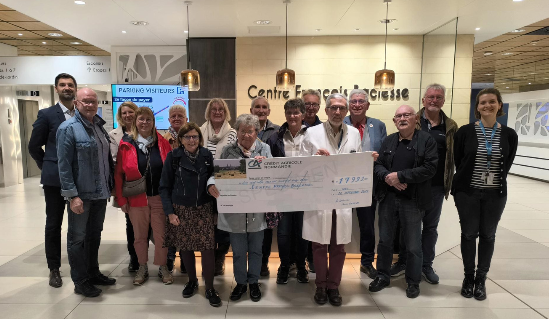 Les Tulipes contre le cancer - Evrecy - remettent près de 18 000 euros au Centre Baclesse.