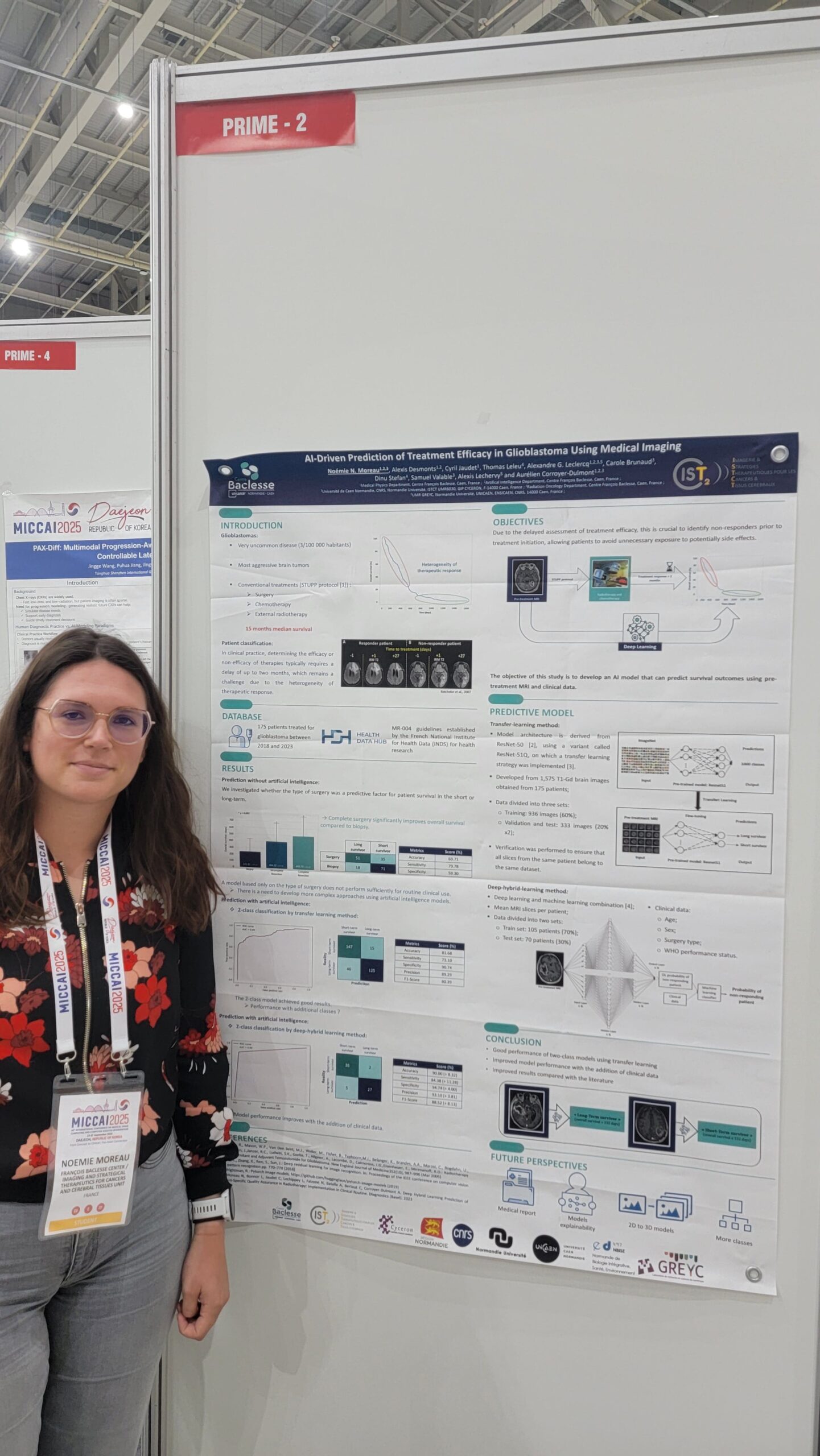 Noémie MOREAU du Centre Baclesse de Caen.