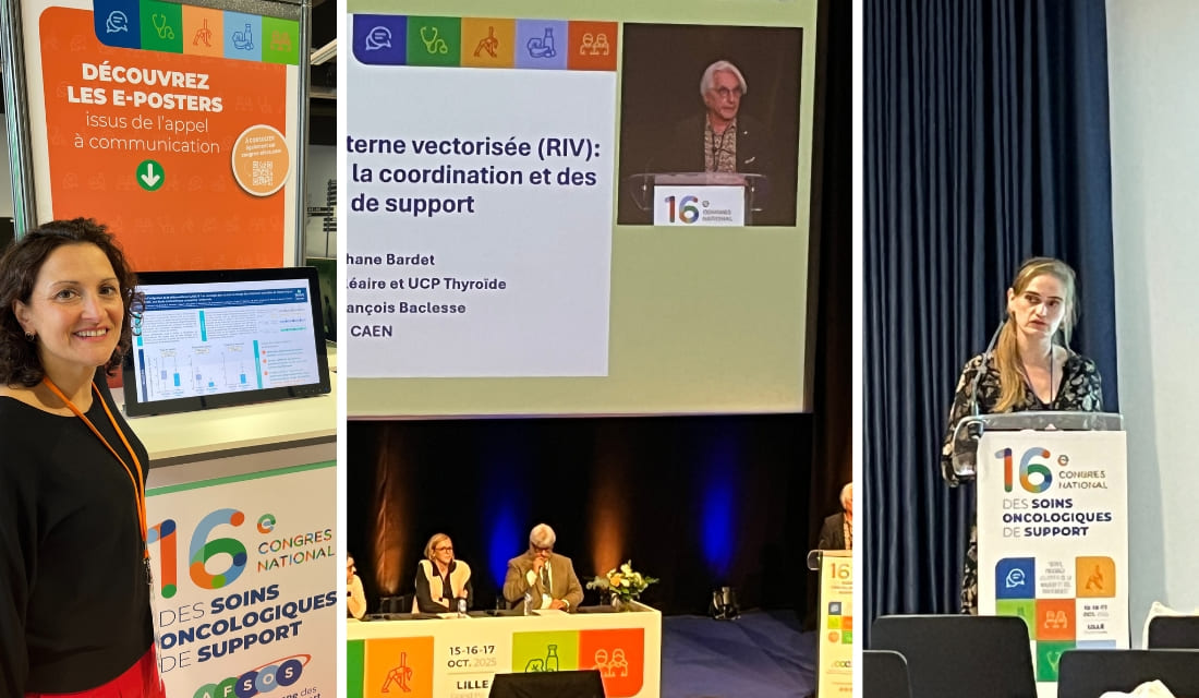 Les professionnels du Centre Baclesse de Caen au congrès de l'AFSOS.