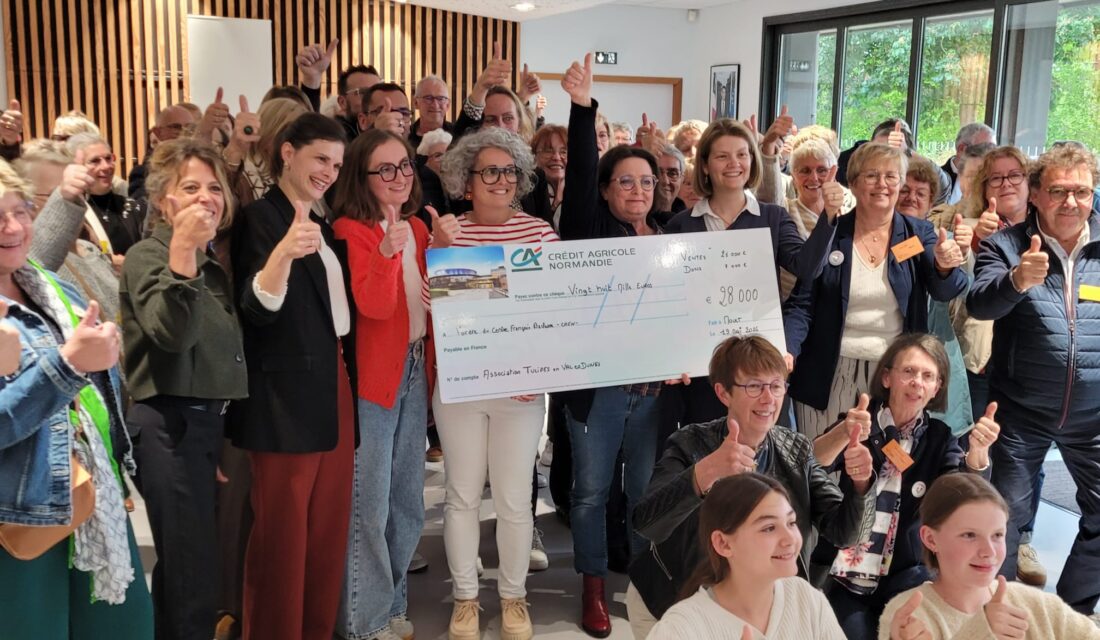 Tulipes en Val es Dunes remet 28 000€ au Centre Baclesse