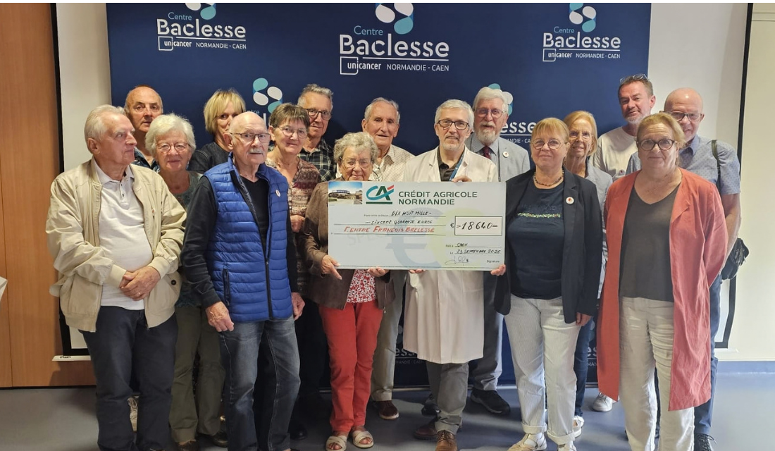 Remise de don au Centre Baclesse par les Tulipes contre le cancer d'Evrecy